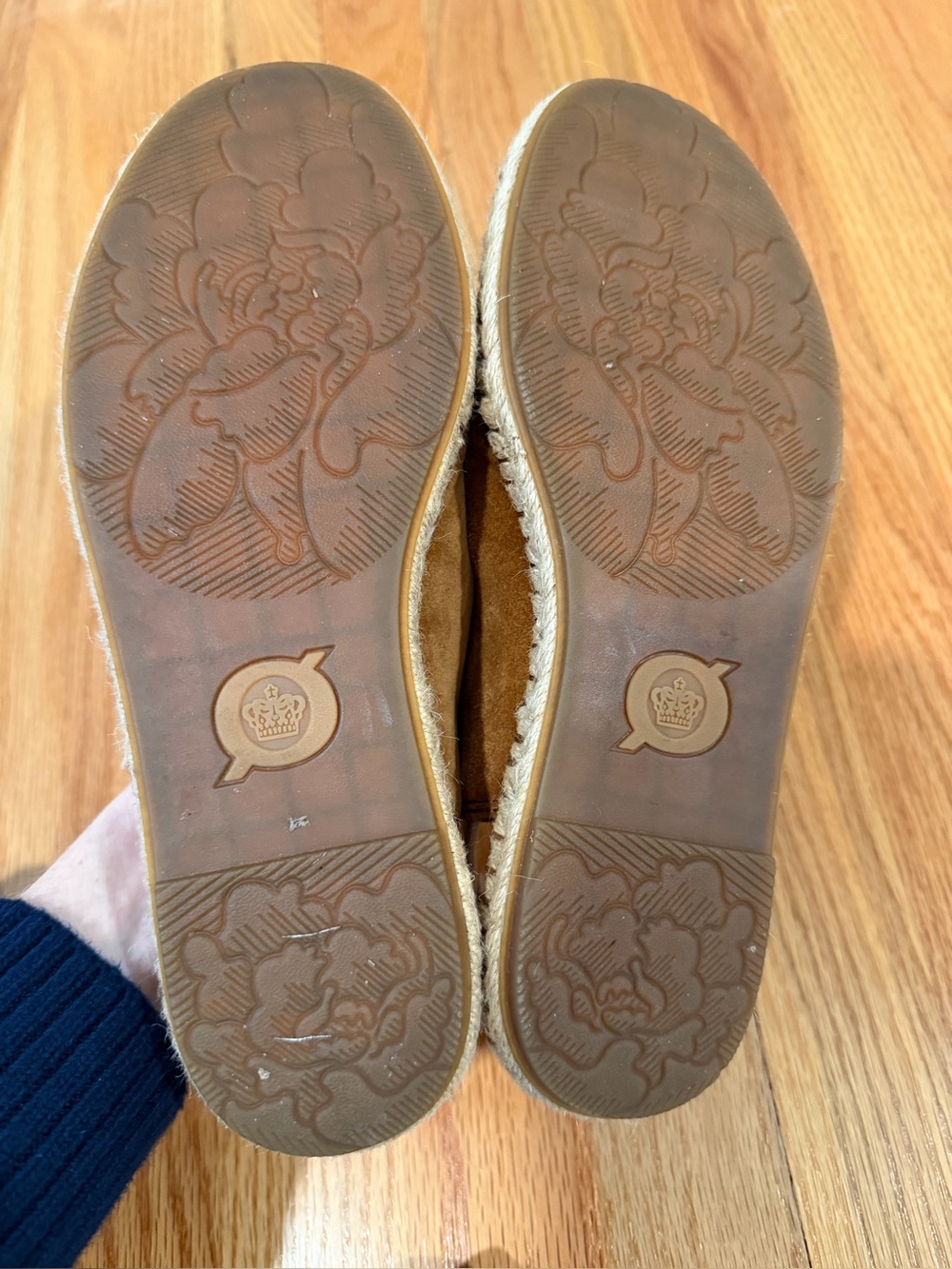 Born Women’s Tan Suede Leather Slingback Espadrille Flats Size 8M - Picture 6 of 6